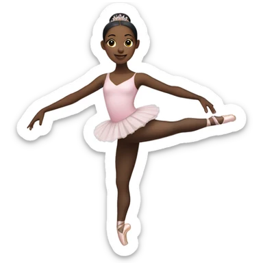 black ballerina sticker