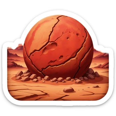 Mars planet emoji sticker