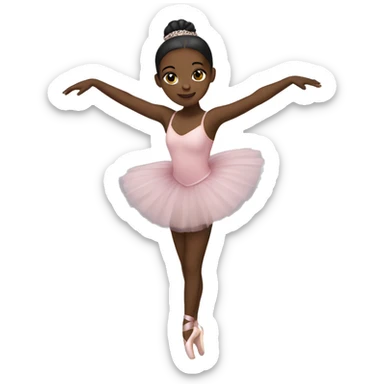 Black ballerina sticker