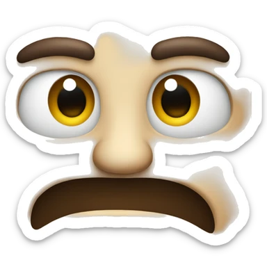 a smile and sly eyes sticker