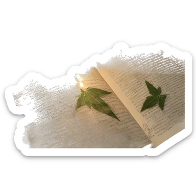 420 hemp leaves, Glowing Shakespeare made of newspaper and bokeh fairy lights lanterns stained glass, bokeh, annotated sketch, handwritten letters, collage of intricate patterns, lantern sticker