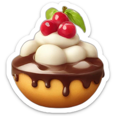 ile flottante dessert sticker
