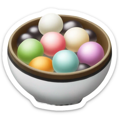 Tang yuan in a bowl sticker