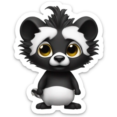 stinky fart skunk sticker
