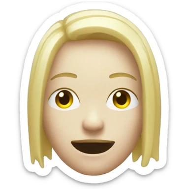 Glitch person, glitched  sticker