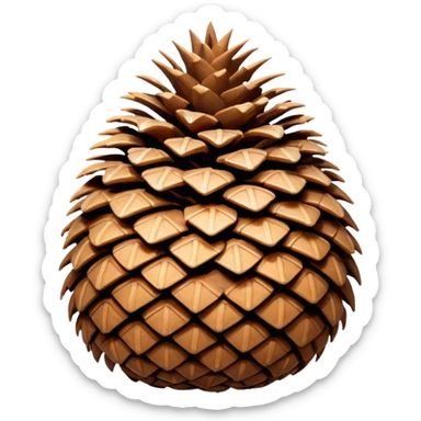 Pinecone sticker