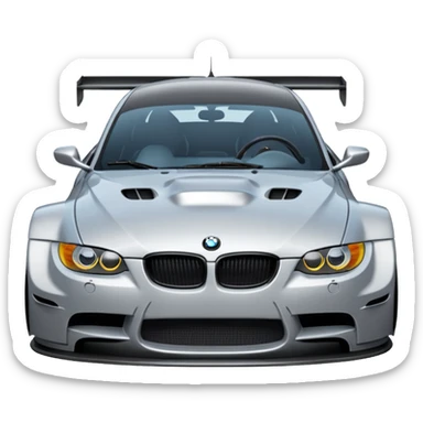 Make BMW M3 GTR 2005 emoji in detailed! sticker