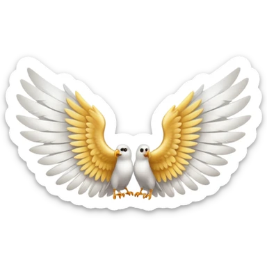 Pair of wings ,in a text copiable format sticker