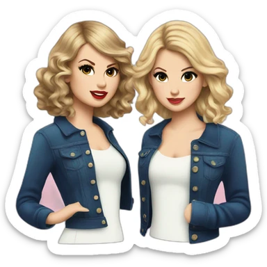 Taylor Swift & Lana del rey sticker