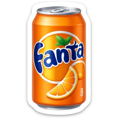 Fanta can veberage sticker