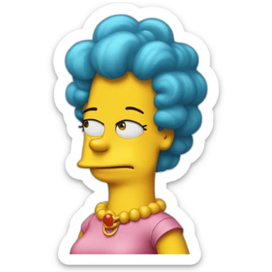 Lisa Simpsons standing sticker