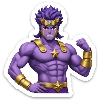 J’aimerais que tu me crées un emoji sur star Platinum dans jojo bizarre Adventure sticker