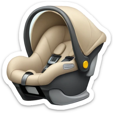 Infant car seat sticker
