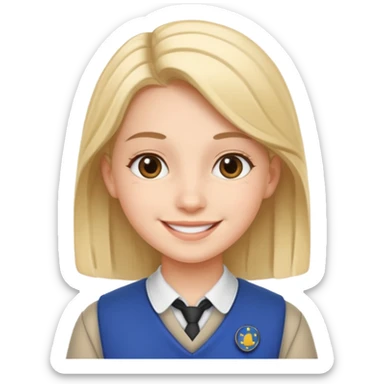 Europe styled student sticker