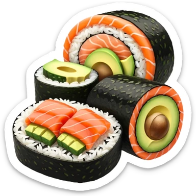 sushi roll sticker