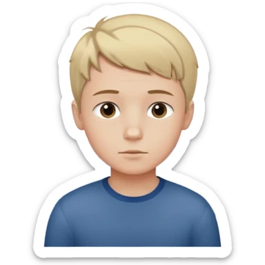 An Emoji of boy with short hair, who can be described by three words: perfectionist, air, ocean sticker