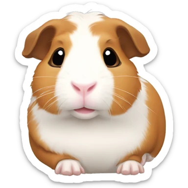 Guineapig laying down very cute sticker