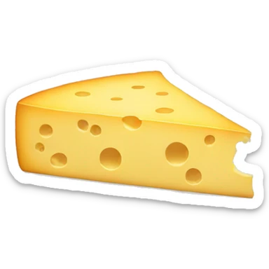 cheese slice with hidden face sticker