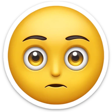 Bombastic side eye yellow default emoji sticker