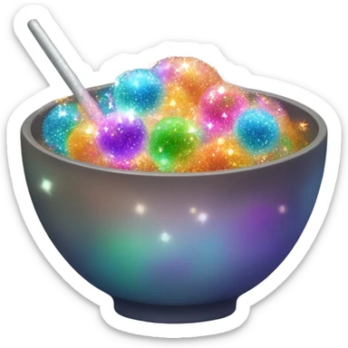 bowl with magic wand sticker