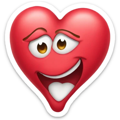 Heart sending kisses sticker