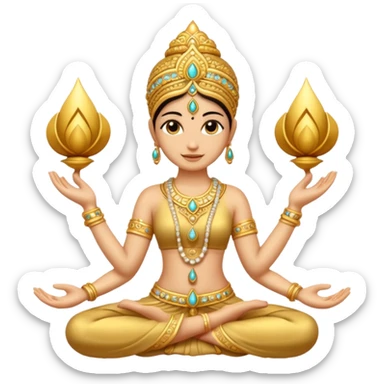 sparkle namaste sticker