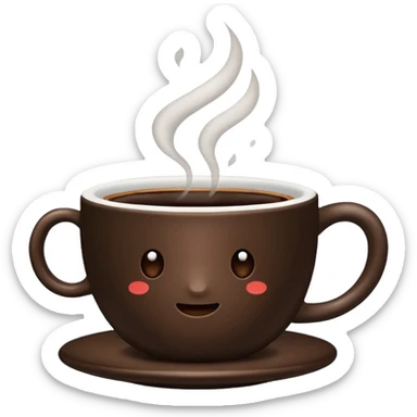 cup of coffee sticker