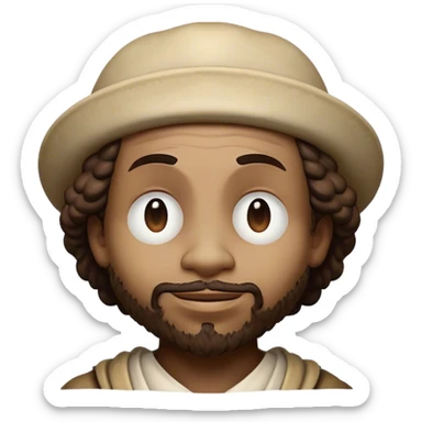 Cinematic Realistic Rembrandt Pop Culture Emoji, depicted with dramatic chiaroscuro reminiscent of the master, rendered with lifelike detail and moody historic lighting. sticker