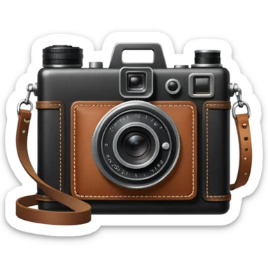 book and camera sticker