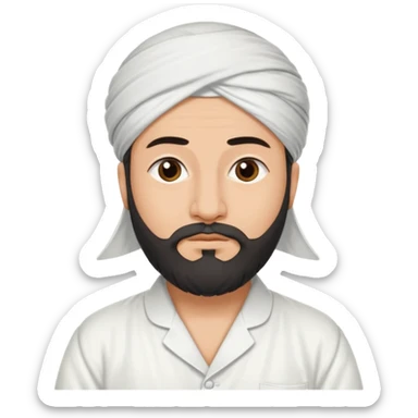 White color ki dhani white colour ki company pajama wale Maulana Hafiz ji sticker