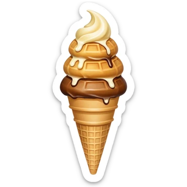 Ice cream cone sticker