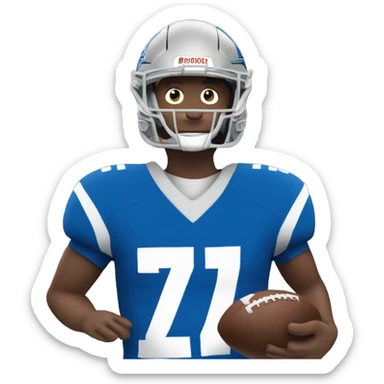 Josh Allen playing football  sticker