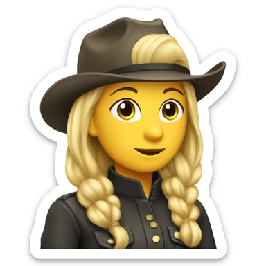 Equestrian girl sticker