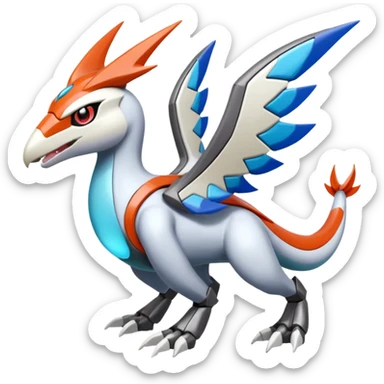Meloetta-Latias-Latios-Wargreymon-Protogen-Pokémon-Digimon-Fakémon-fusion-hybrid-creature sticker