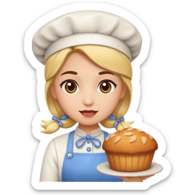Bakery girl sticker