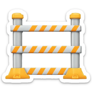 Construction barrier sticker