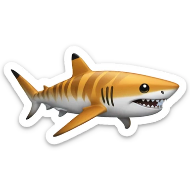  tiger surf shark sticker