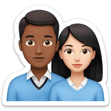 creame elementos graficos sguieendo este mismo modelo pero pensando en que sean para educacion edtech elearnig de ese estilo version hombre joven y mujer joven con colores coprorativos celeste negro blanco pero como elemento grafico no en 3d sticker