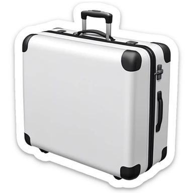 White away luggage suitcase  sticker