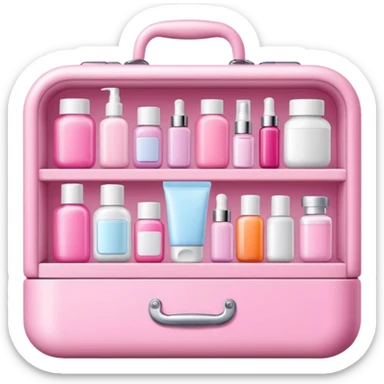 skin care Kit pink  sticker