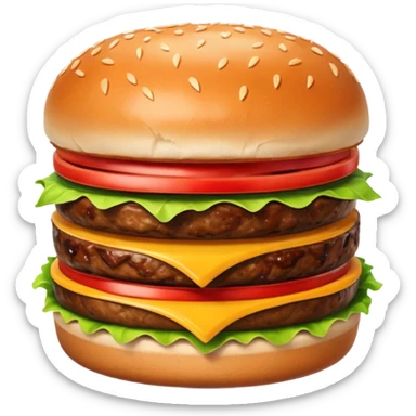 Grilling burgers sticker