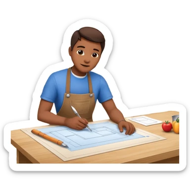 building and designing a new kitchen sticker