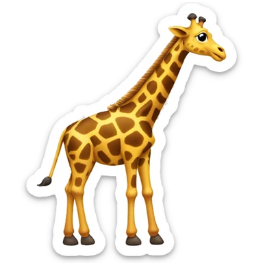 Giraffe with 2 metal rods and 24 screws in her back sticker