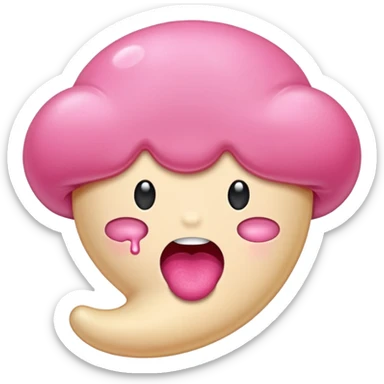 used bubble gum mush sticker