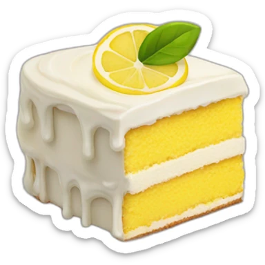 lemon piece of cake sticker