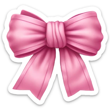 a cute pink bow sticker
