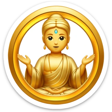 create an emoji A divine abstract force creating humans through karma,


 sticker
