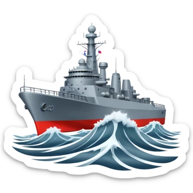 russia warship sticker