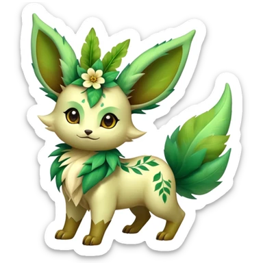 Shiny Exotic Sprigatito-Leafeon-Hybrid-Creature sticker