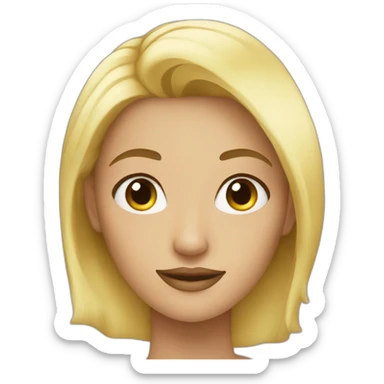 Blond women beautiful sticker